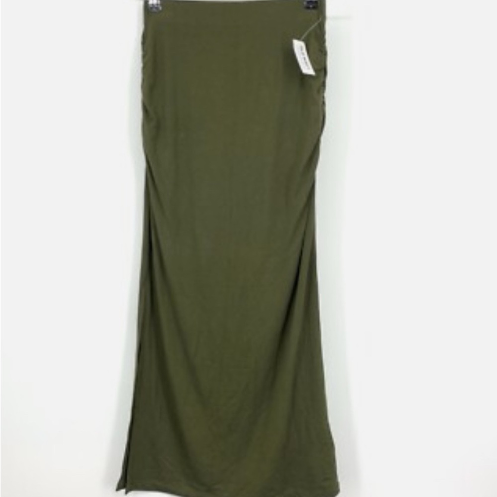 Old Navy Olive Midi Skirt